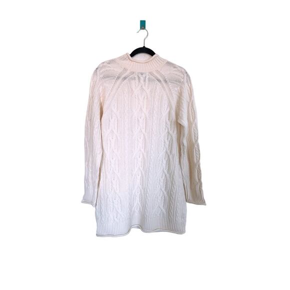 LOULOU STUDIO cashmere Layo Turtleneck Cable Knit Dress L - Picture 7 of 7